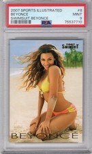 BEYONCE KNOWLES 2007 SPORTS ILLUSTRATED SWIMSUIT ROOKIE RC #8 PSA 9 MINT RARE picture