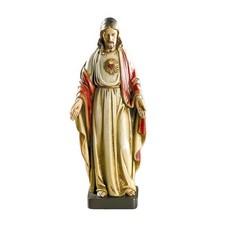 Catholic Sacred Heart Of Jesus Christ Vintage Style Resin Statue With Base 8