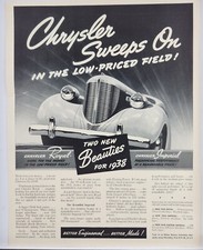 1938 Chrysler Royal Imperial Original Print Ad Life Magazine 30's picture