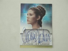 2004 TOPPS STAR WARS HERITAGE CARRIE FISHER AUTOGRAPH MEGA RARE picture