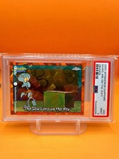 Topps 2025 SpongeBob Sapphire Squidward #63 Orange 04/25 PSA 9 picture