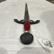 ⁠Vintage Tizona Del Cid Short Sword Espadas De Toledo Spain Red Velvet Tag⁠ picture