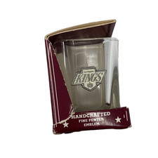 LA Kings Shot Glass Fine Pewter Emblem Officially Licensed NHL Collectible picture