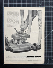 Lawn Boy Lawnmower Easy Start Lady Lamar MO Modern Power Vintage Print Ad 1955 picture