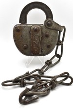 Canadian National Railroad Lock w/ Chain No Key AS-IS picture