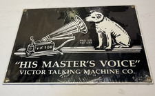 Andy Rooney Victor Phonograph Look For The Dog metal porcelain sign picture