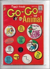 TIPPY'S FRIENDS GO-GO AND ANIMAL #5 1967 VERY FINE- 7.5 801 TOWER COMICS picture