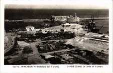 PC GREECE CRETE HERAKLION THE PIER AND THE LIGHTHOUSE (a68411) picture