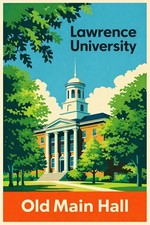🎓 Lawrence University Old Main Hall Poster - Premium Matte Paper 200gsm - picture