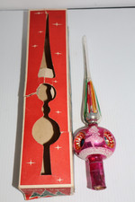 VTG POLAND TRIPLE INDENT CHRISTMAS TREE TOPPER IN BOX picture