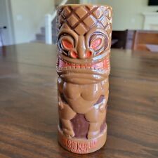 Da Big Kahuna Hawaii Ceramic Tall Tiki Mug With Handle Kitchy Retro picture