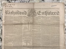 NEWSPAPER: April 1 1836 Richmond Enquirer - Battle of the Alamo - Texas picture
