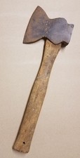Vintage Hand Forged Broad Head Hewing Hatchet 14-1/2