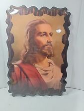 RARE 1959 Messenger Corporation “Jesus Christ” On Wood STAMPED See Description.  picture