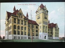 Vintage Postcard 1907-1915 Central High School, Detroit, Michigan (MI) picture