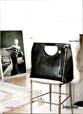 2014 • TOM FORD Bag ft. Erik Madigan Heck Print Ad • Fashion 2000s Style GA.19 picture