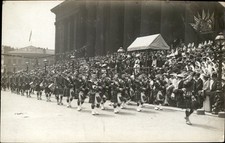 Liverpool England Pipe Band Parade c1900s-10s Real Photo Vintage Postcard bhn picture