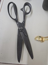 ☆Antique Steel Heavy Duty Straight Shears, Scissors, Unbranded, 1880s to 1910s☆ picture