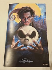 Fame Johnny Depp A Nighmare Before Christmas Jack Signed Greg Horn Ltd 150 NYCC picture