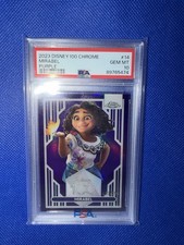 2023 Topps Disney 100 Chrome Mirabel Purple #14 PSA 10 Serial #/299 picture