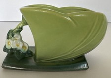 Roseville Mock Orange Planter Vase 952-5 Pottery USA Vintage Rare 7” Long picture