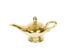 Disney Aladdin's Magic Lamp Bank Metalic Gold Ceramic picture