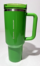 Stanley Exclusive Pearl Green 40 oz Tumbler 2025 STARBUCKS Big Coffee Cup picture