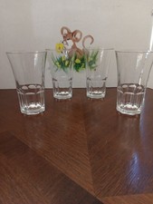 VINTAGE Libbey Set Of 4  DuraTuff GIBRALTAR CAFE Curved Flair  Cooler 16 OZ  picture