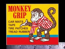 MONKEY GRIP - Car Mats - Tire Patches - Original Vintage Racing Decal/Sticker picture