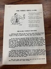 The Three Shell Game Karl Normal Routine Rare Magic picture