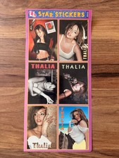 Vintage Thalia LL Star Stickers #2653 Rare Turkey Original Sticker Sheet Latin picture