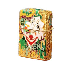 Luminous Clown Zippo Lighter Enamel Relief Design Gift For Men picture