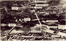 RPPC - Aerial View of Helsinki - 1952 Olympics picture