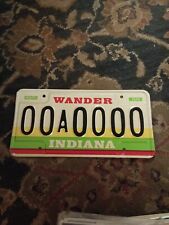 A Vintage Indiana Sample Licence Plate picture