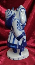 Vtg 90's David Eldreth Pottery Salt-Glazed Santa W/Toy Bag Figurine FREE US SHIP picture