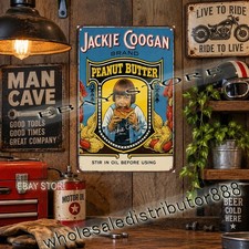 Retro Decor Jackie Coogan Brand Peanut Butter Child Advertising Tin Sign picture