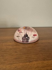 Handmade Glass Paperweight Carte Postale picture