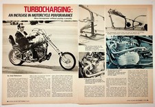 1972 Cycle Guide TURBOCHARGING Motorcycle Performance Article Ephemera picture