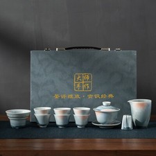 Complete Gongfu Tea Set with Gift Box – Ice Crackle Glaze, Great Holiday Gift picture