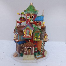 Lemax Santa's Wonderland Reindeer Loft #75543 Retired Christmas Village READ picture
