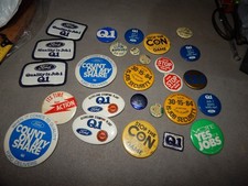 Vintage Ford UAW United Auto Workers Buttons & Patches 29 Pieces Estate Find picture