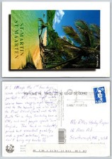 St Martin Ilet Pinel Beach Postcard 1998 Posted French Caribbean picture