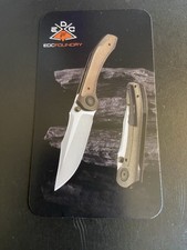 Brian Brown Knives Raptor v2 Natural Micarta Folding Knife 3.5