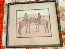 Don Perceval Print Pro framed Navajo Riders 1968 picture