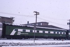 BN BURLINGTON NORTHERN Railroad Train Coach ST PAUL MN 1978 Photo Slide picture