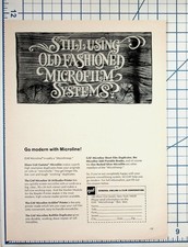 Vintage GAF Microline Microfilm Systems Ad 1960s Ephemera New York Tech picture