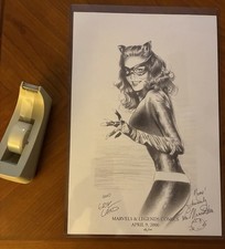 BATMAN / Lee Meriwether Catwoman Print by Greg Land - Limited 46/100 (2006) picture