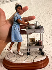 White Caps of Caring Handmade Nurse Figurine 