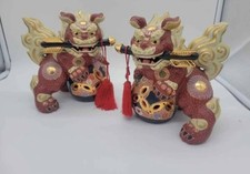 Handmade Very Beautiful Ceramic Fu/ Foo Dog Shisa Dog Komainu Lion ShiShi  picture