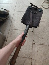 Model WW2 1938 SWISS ARMY 🪖 shovel with genuine leather date stamped. 💯% picture